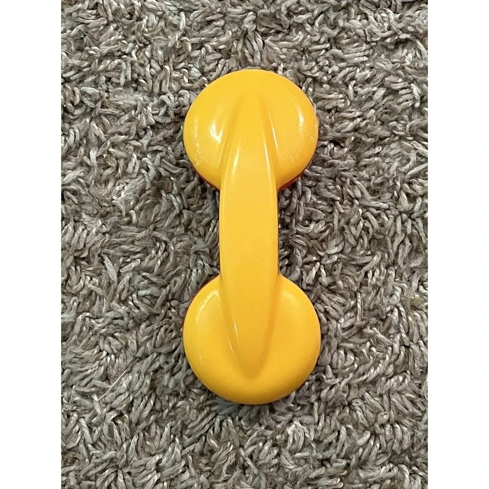 Vintage 1980s Phone Receiver Baby‎ Toy Rattle Plastic Rotary Dial Red